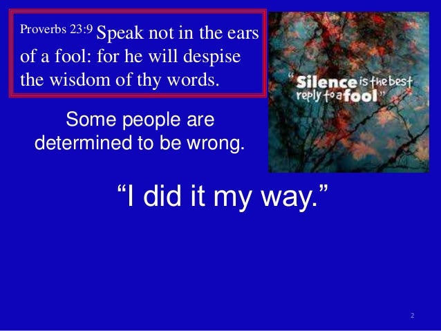 Proverbs 23b be a good example