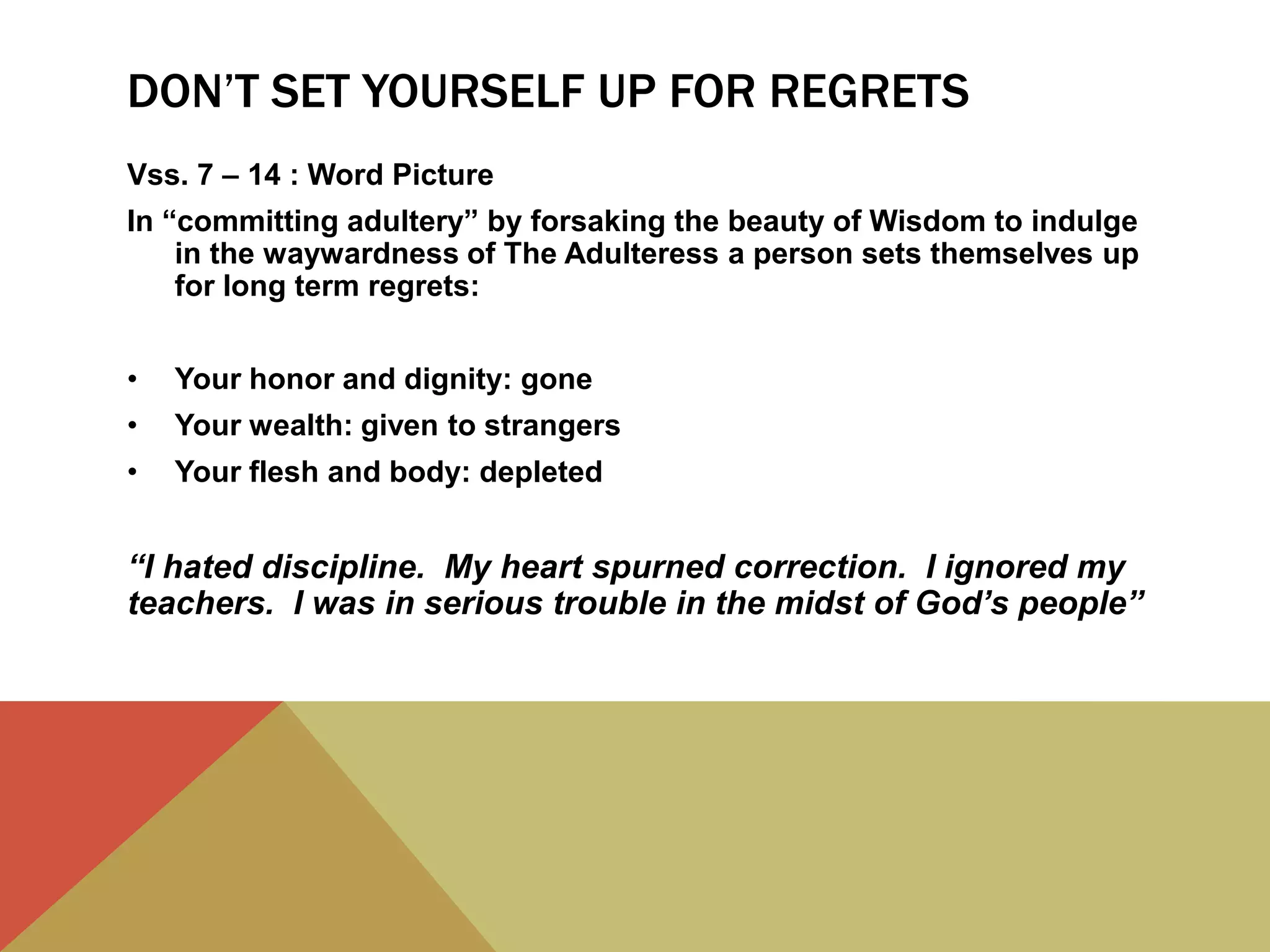 Proverbs chapter 5 pptx