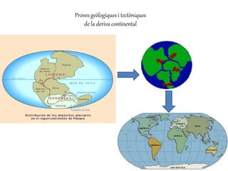 Proves geòlogiques i tectòniques
de la deriva continental
 
