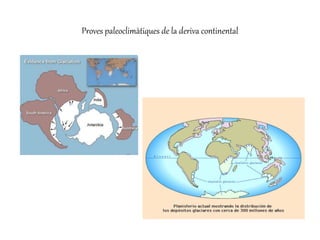 Proves paleoclimàtiques de la deriva continental
 
