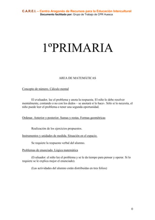 C.A.R.E.I. – Centro Aragonés de Recursos para la Educación Intercultural
              Documento facilitado por: Grupo de ...