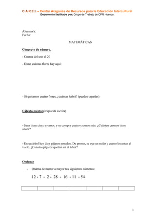 C.A.R.E.I. – Centro Aragonés de Recursos para la Educación Intercultural
              Documento facilitado por: Grupo de ...