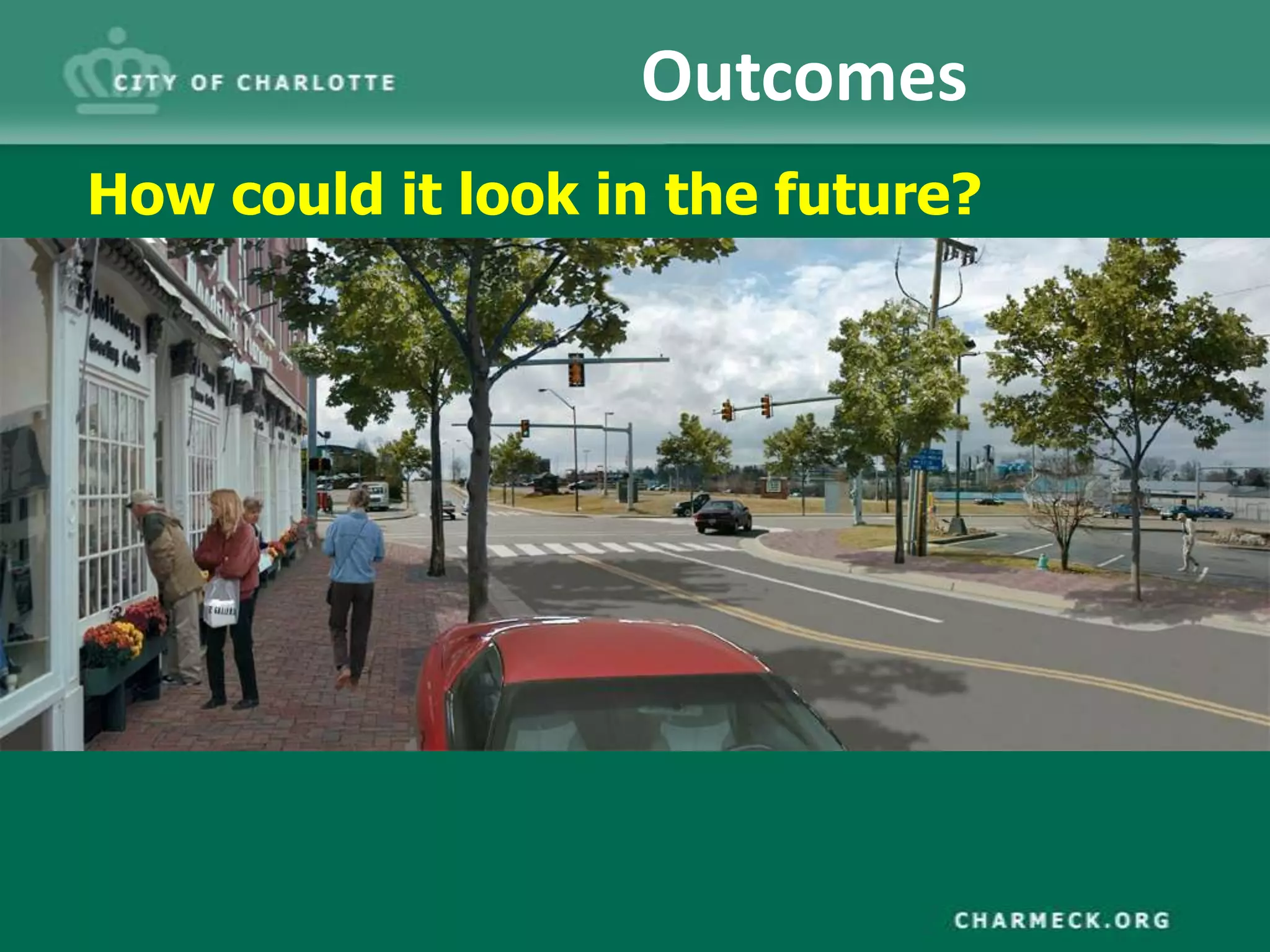 Outcomes
How could it look in the future?
 