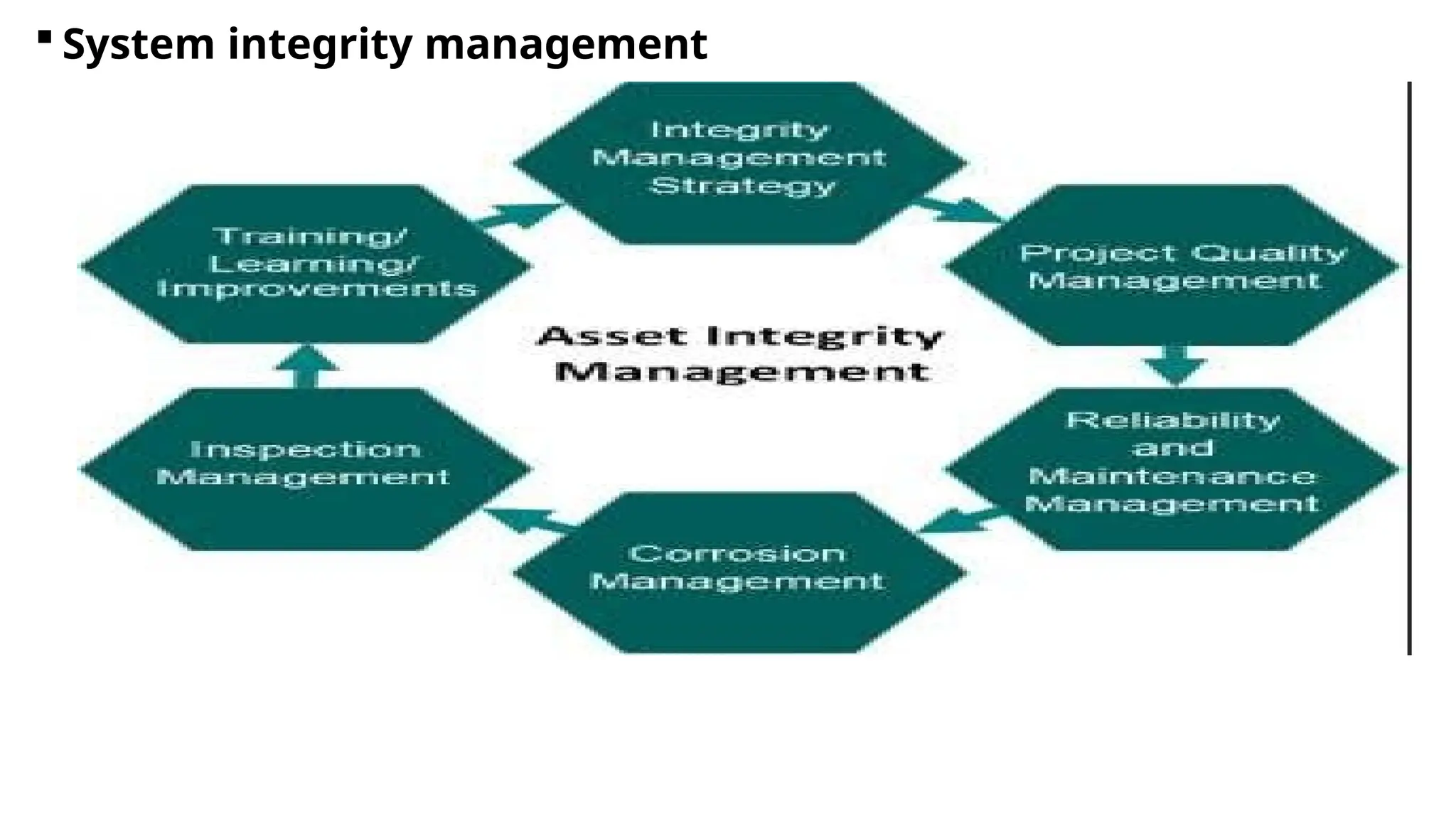  System integrity management
 
