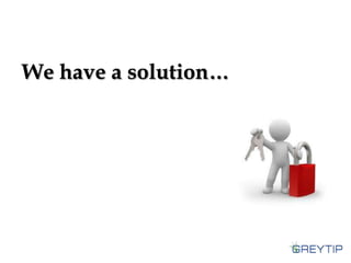 We have a solution…

 