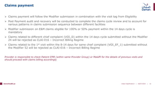 Provider training_2nd _Addendum 41 to DOH Claims & Adjudication Rules ...