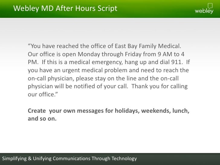 Office closed voicemail message driverlayer search engine