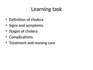 Comprehensive Cholera Session: Definition, Symptoms, Stages, Treatment ...