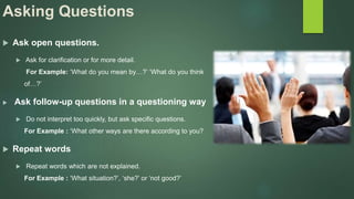 Providing feedback for effective listening | PPTX