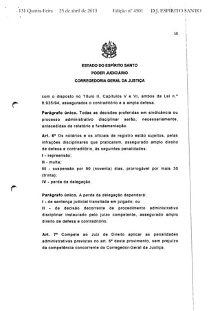 Provimento nº 37 CGJ / ES