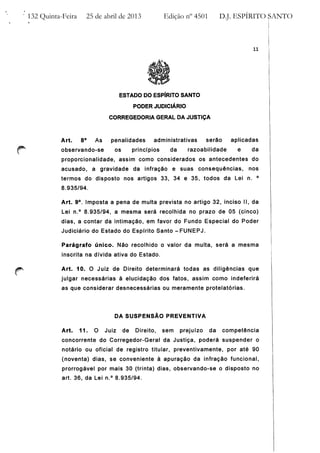 Provimento nº 37 CGJ / ES