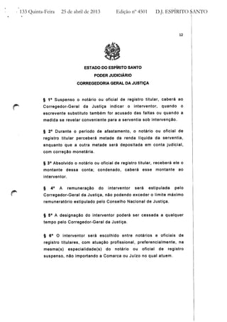 Provimento nº 37 CGJ / ES