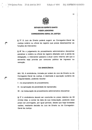 Provimento nº 37 CGJ / ES