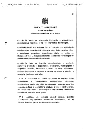 Provimento nº 37 CGJ / ES