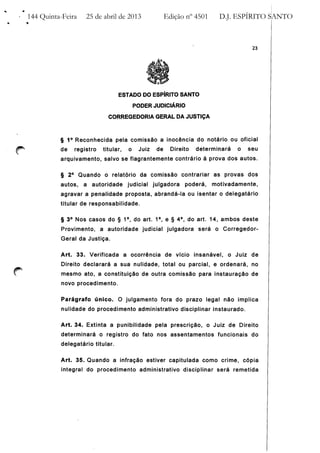 Provimento nº 37 CGJ / ES