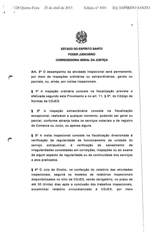 Provimento nº 37 CGJ / ES