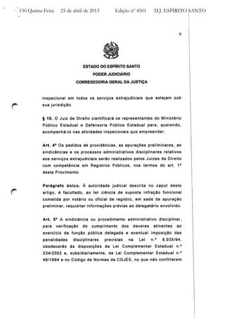 Provimento nº 37 CGJ / ES