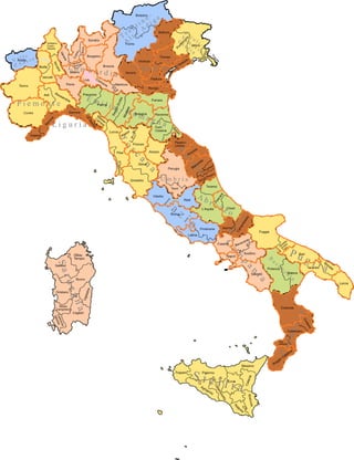 La mappa delle province italiane dopo il riordino