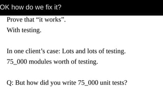 Unit Testing Lots of Perl | PDF