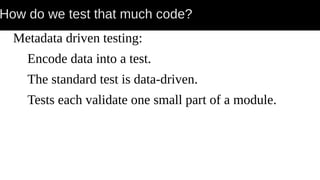 Unit Testing Lots of Perl | PDF