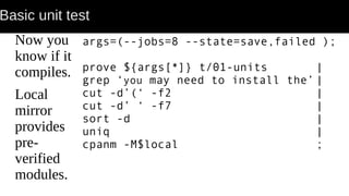 Unit Testing Lots of Perl | PDF