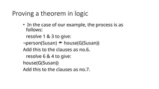 Proving a theorem in logic zaka.pptx, Proving a theorem by resolution ...
