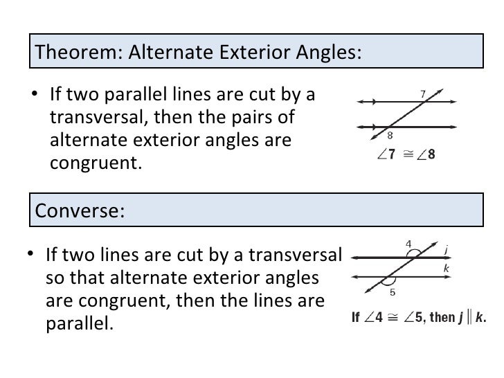 Proving Lines Are Parallel