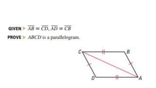 Proving quads are parralelograms