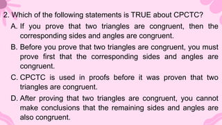 PROVING STATEMENTS ON TRIANGLE CONGRUENCE.pptx