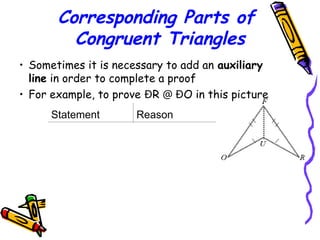 Proving Triangle Congruence Proof in mathematicss.ppt