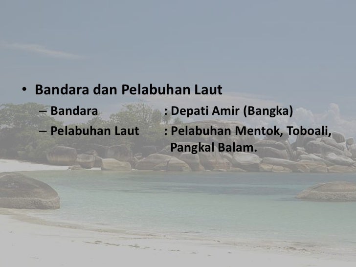 Provinsi bangka belitung