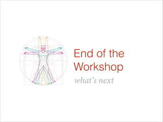 End of the
Workshop
what’s next

 