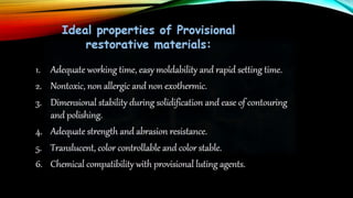 Provisional restoration