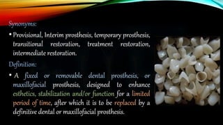 Provisional restoration