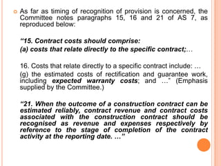 Provision for warranties | PPTX
