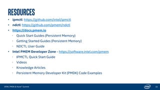 Provision Intel® Optane™ DC Persistent Memory in Linux* | PDF