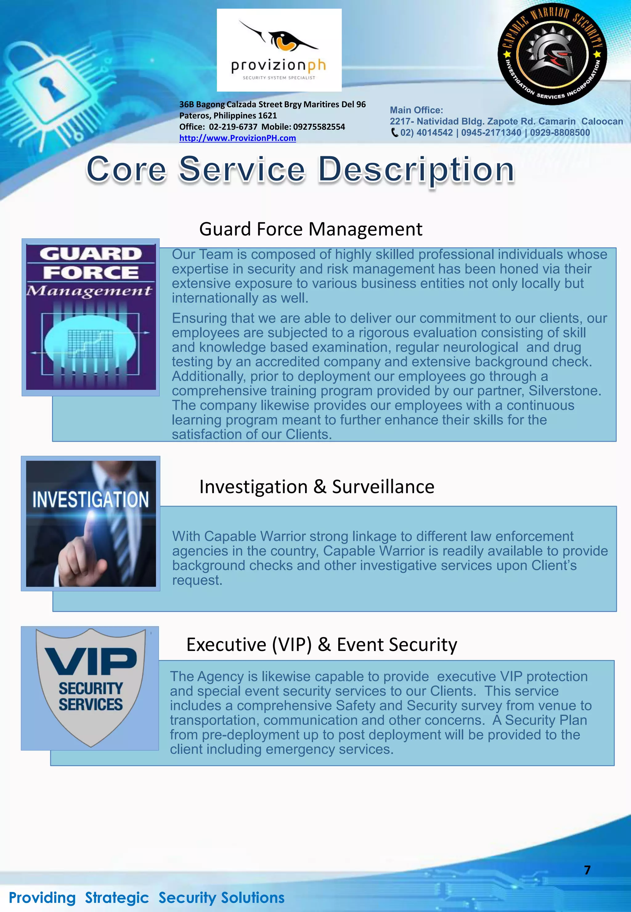 Provizion - Capable warrior company profile | PDF