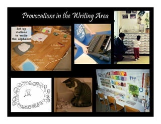 Provocations in the Writing Area 
 