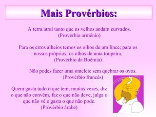 Um Estudo dos Provérbios e Seus Significados Textuais | PPT