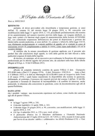 Avvenire Srl, provvedimento nomina amministratori