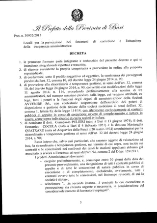 Avvenire Srl, provvedimento nomina amministratori