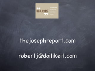thejosephreport.com [email_address] 