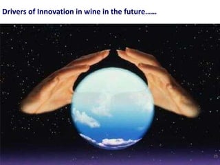 Drivers of Innovation in wine in the future…… 