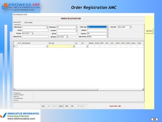 Order Registration AMC
 