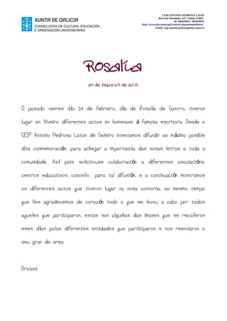 Proxecto Rosalía de Castro