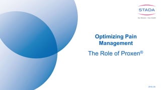 2019 | 03
Optimizing Pain
Management
The Role of Proxen®
 