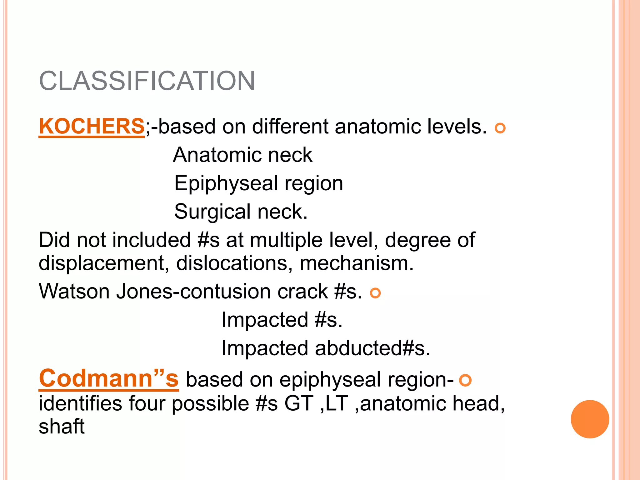 Proximal humerus fractures | PPTX