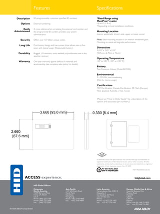 Proxpass ii ds_en | PDF