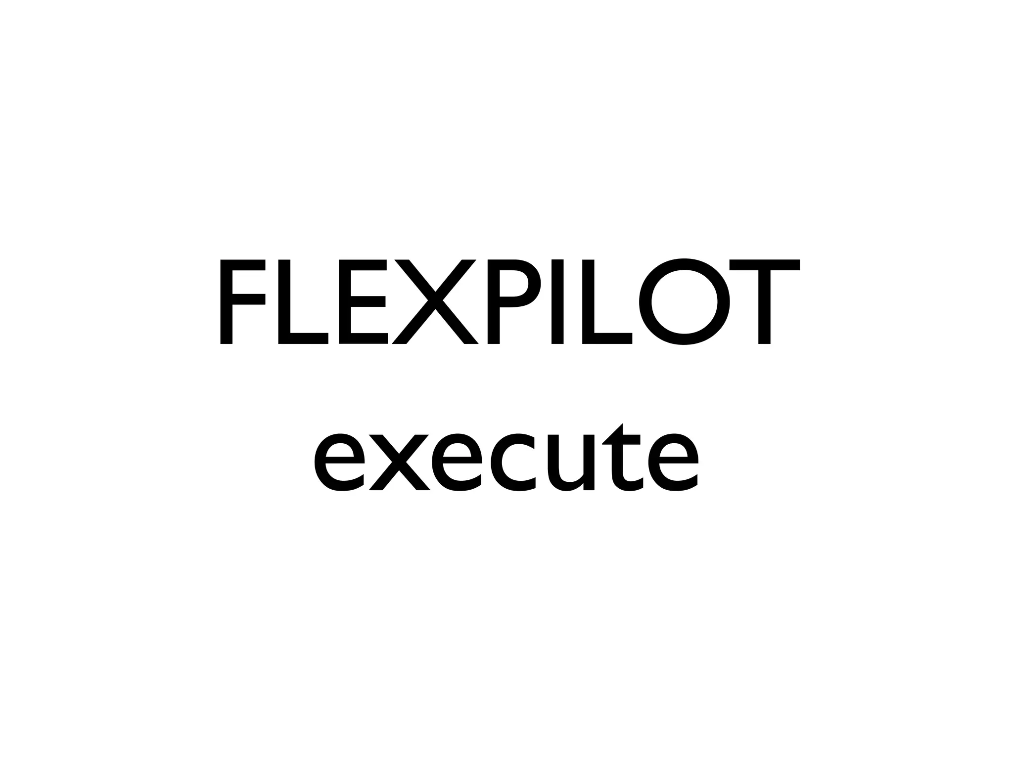 FLEXPILOT
  execute
 