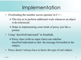 Proxy Design Pattern | PPTX